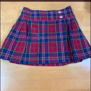 Gymboree Red plaid Skirt Size 5